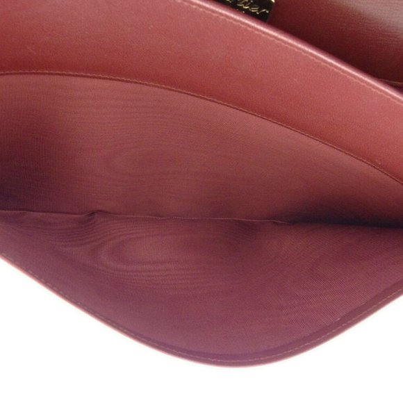 Authentic  used Cartier clutch bag mast line Bordeaux leather - Picture 7 of 8